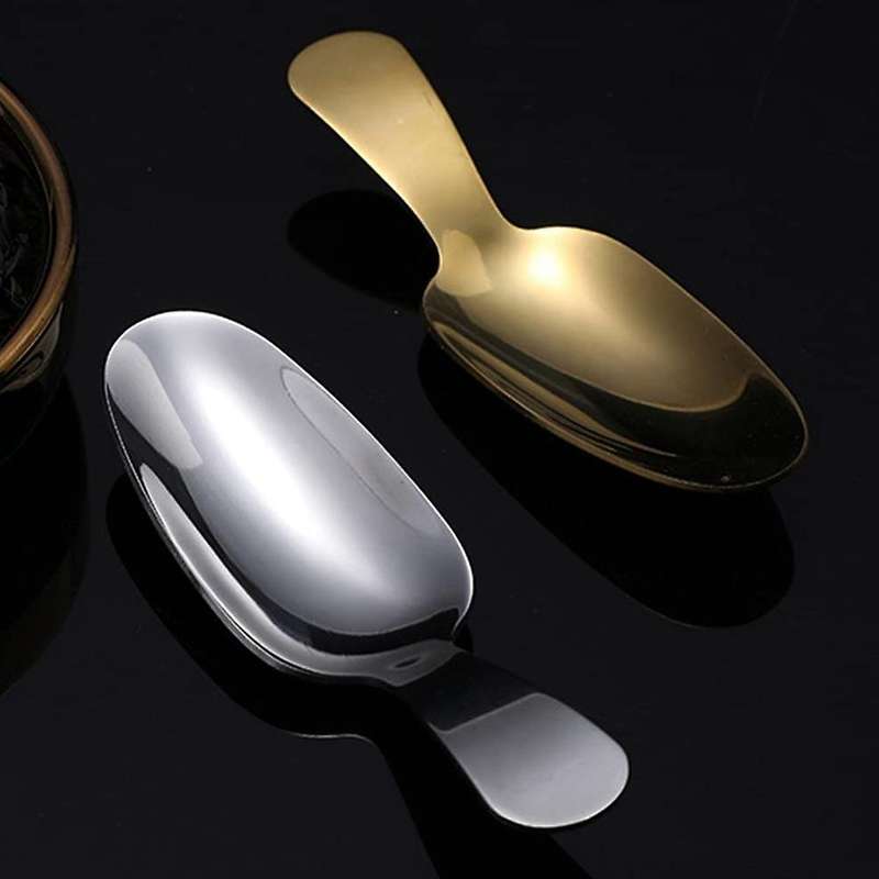 Ice Cream Scoop, Stainless Steel Short Handle Dessert Spoon,Teaspoon, Large Ice Cream Scoop 3 Pieces