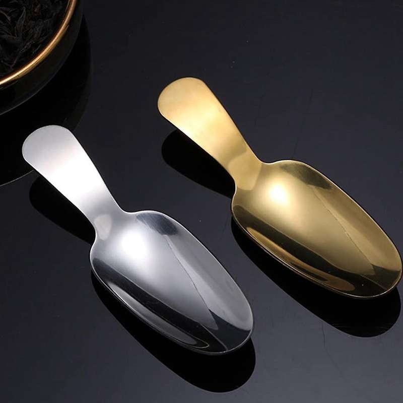 Ice Cream Scoop, Stainless Steel Short Handle Dessert Spoon,Teaspoon, Large Ice Cream Scoop 3 Pieces