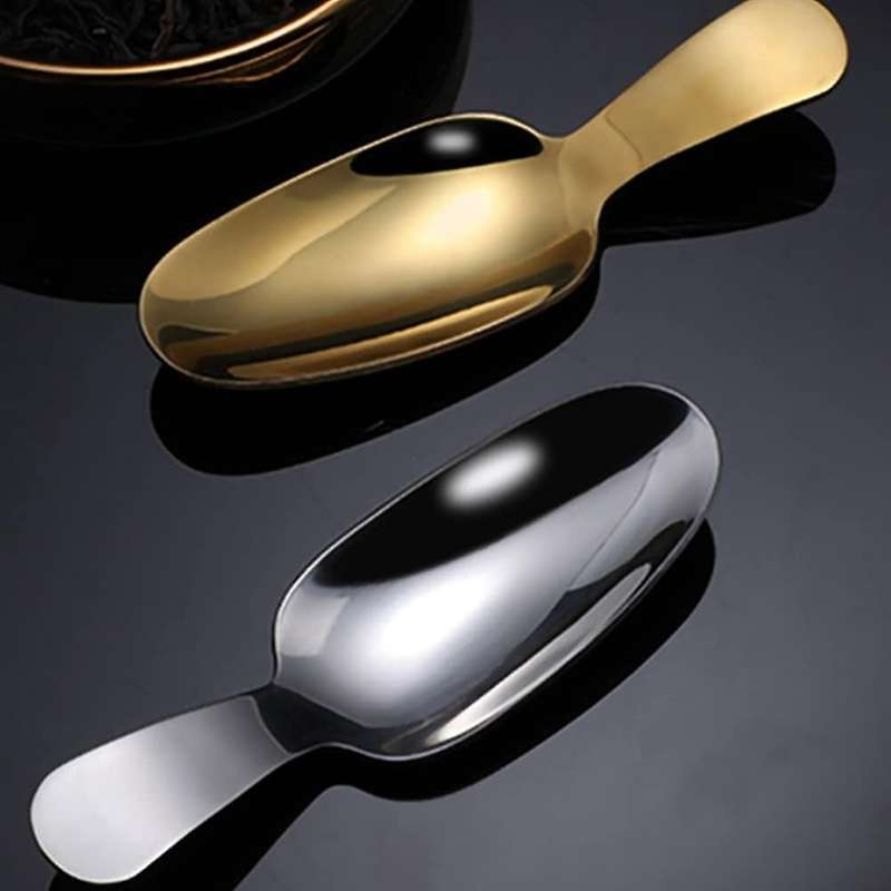 Ice Cream Scoop, Stainless Steel Short Handle Dessert Spoon,Teaspoon, Large Ice Cream Scoop 3 Pieces