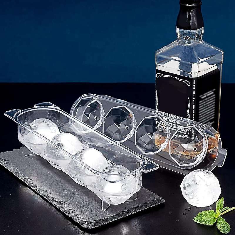 Ice Molds, Ice-cube Tray for Freezer, 2 Inch Ice-cube Molds for Cocktails Whiskey