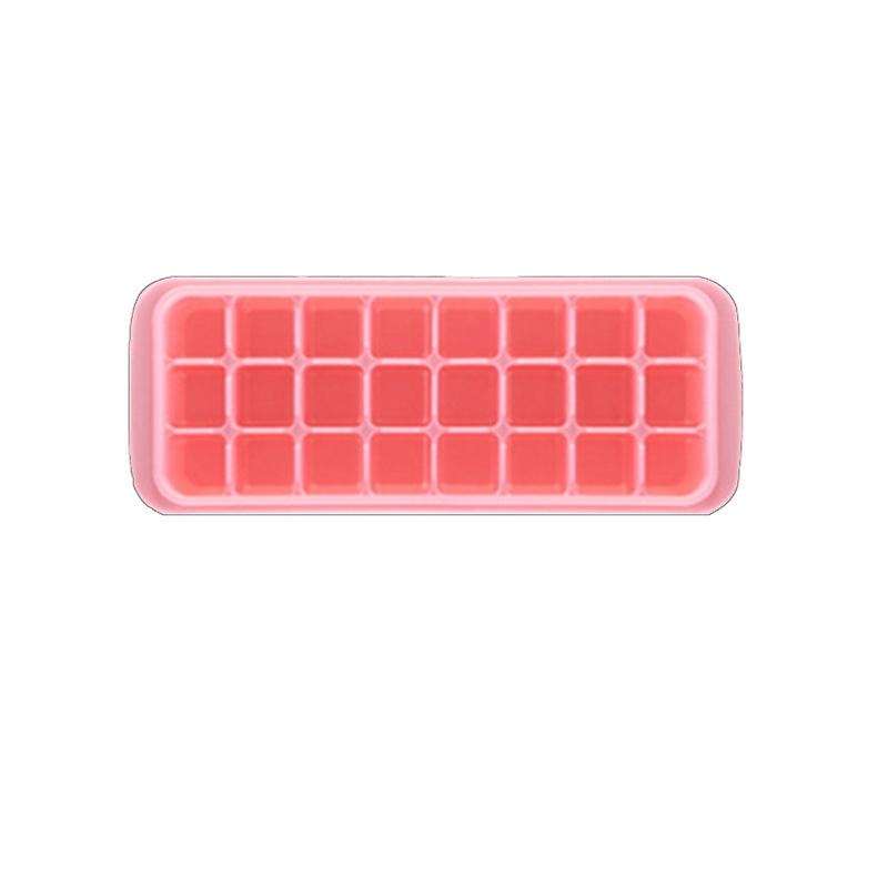 Ice-Cube Tray ,Easy-Release Silicone and Flexible Ice Trays with Spill-Resistant Removable Lid 25.5X