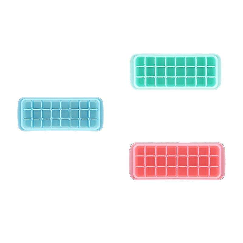 Ice-Cube Tray ,Easy-Release Silicone and Flexible Ice Trays with Spill-Resistant Removable Lid 25.5X