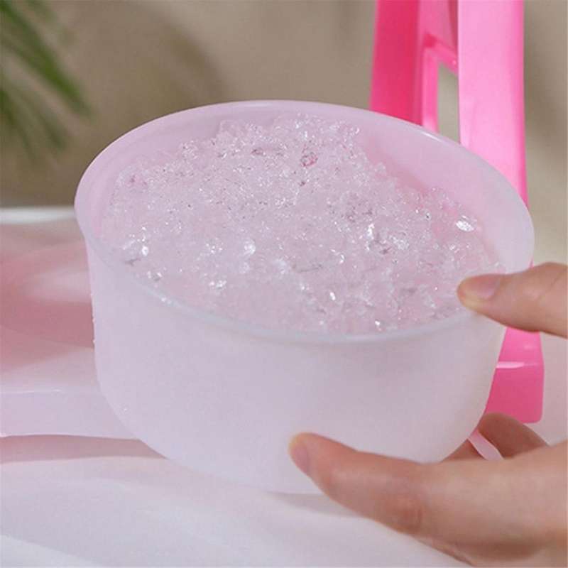Ice Shaver Manual Hand Crank Shaved Mini Portable Picnic Snow Cone Machine Smoothie Ice Machine Mini