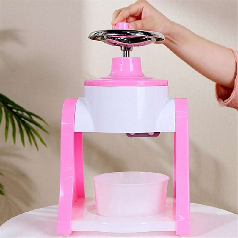 Ice Shaver Manual Hand Crank Shaved Mini Portable Picnic Snow Cone Machine Smoothie Ice Machine Mini
