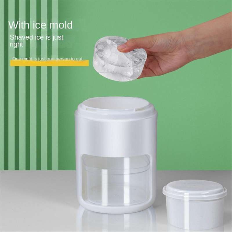 Ice Shaver Machine Portable Ice Crusher with 3 Ice-Cube Trays for Home Outdoors Use