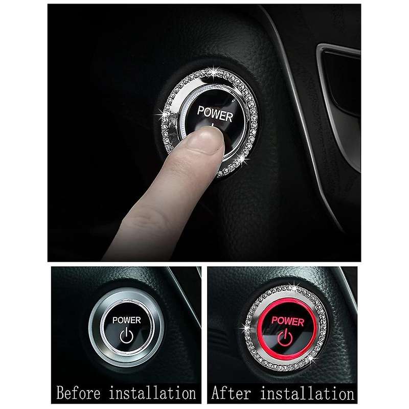 Ignition Button Ring Bling for Tenth Generation Accord Sport EX EX-L Touring Sedan 2018-2021