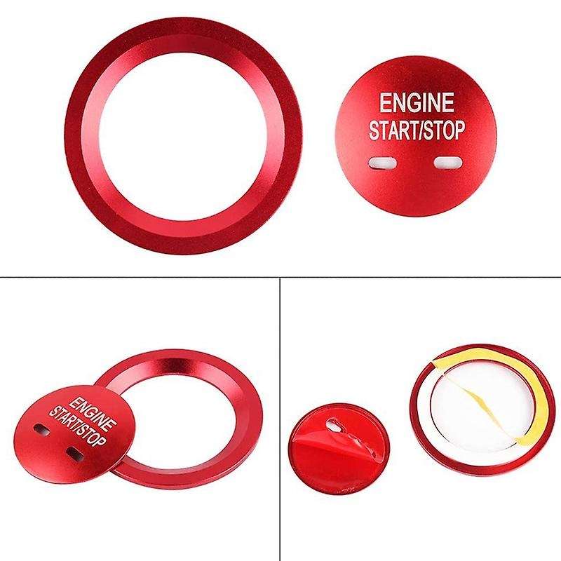 Ignition Button Decals for Sonic Push Start Stop Stickers Caps Covers