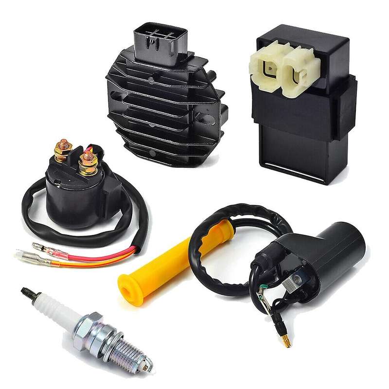 Ignition Coil Spark Plug CDI Box Relay & Relay Rectifier for Sportrax 400 TRX400EX 1999-2004