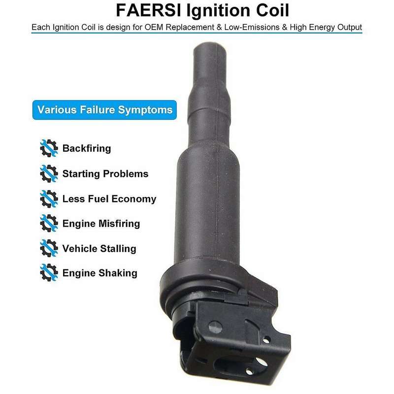 Ignition Coil Replacement 0221504470 12137594937 12137562744 Compatible BMW