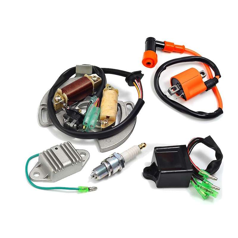 Ignition Coil Spark Plug CDI Box Voltage Regulator Rectifier & Stator Kit for YFS200 97-01