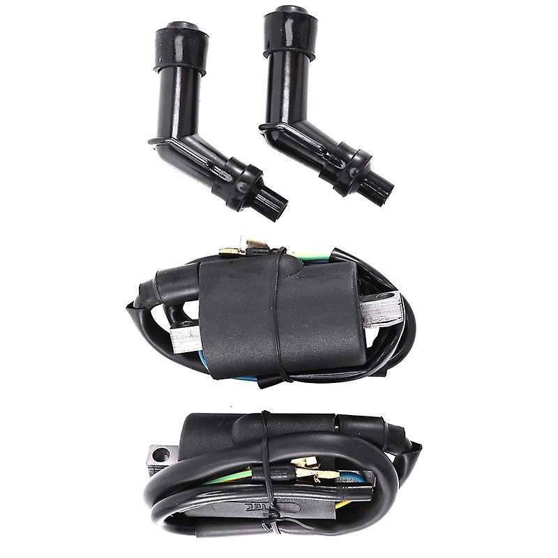 Ignition Coils and Plug Caps Set Fit for CB450K CB450 CL450K CB500T