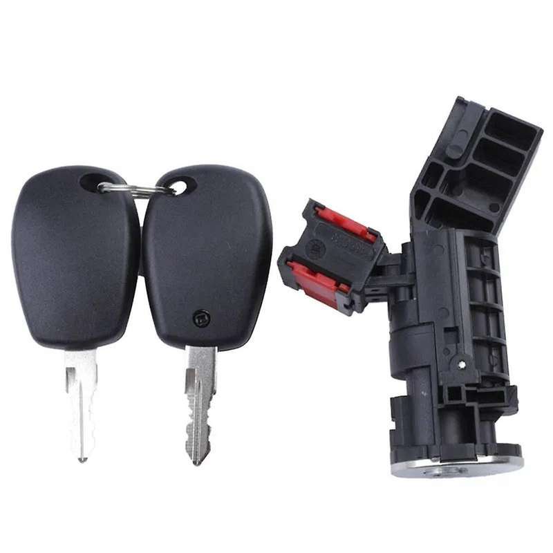 Ignition Lock Cylinder & 2 Keys for Sandero 806016505R 80601-6505R