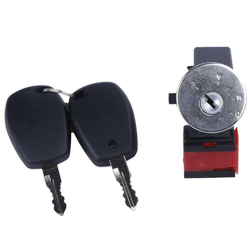 Ignition Lock Cylinder & 2 Keys for Sandero 806016505R 80601-6505R