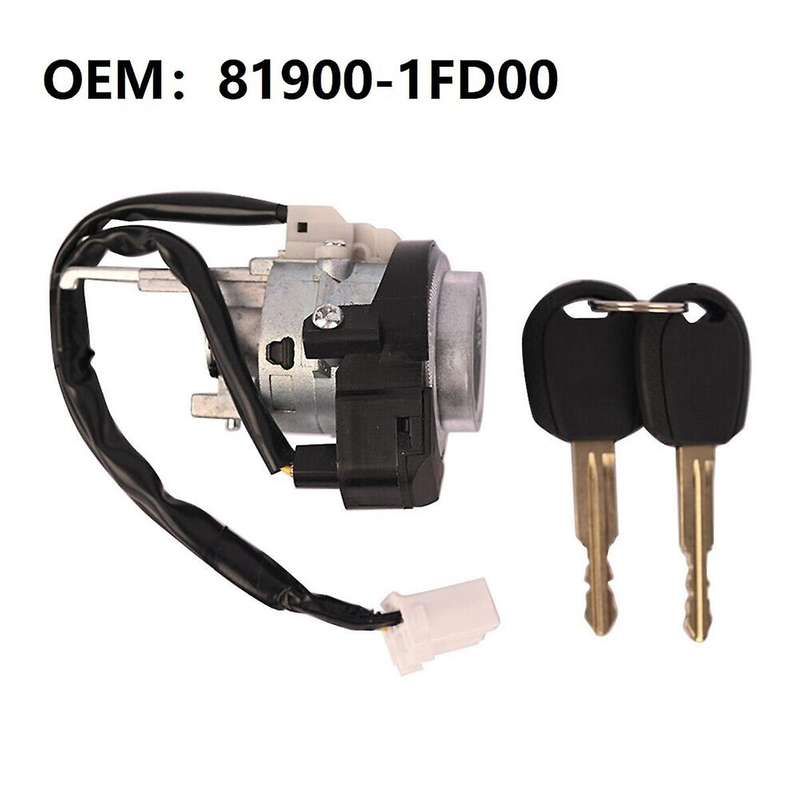 Ignition Lock Cylinder Switch Assembly with 2 Keys for 2005-2010