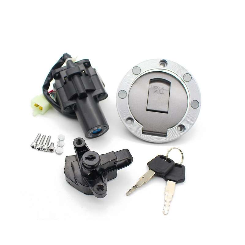 Ignition Switch Fuel Tank Cap Cover Lock Set with Keys for Yzf600r Yzf1000r Xjr 1200 Xjr1300 Xjr400