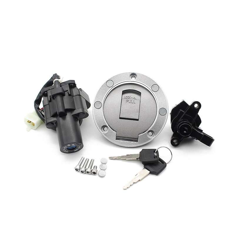Ignition Switch Fuel Tank Cap Cover Lock Set with Keys for Yzf600r Yzf1000r Xjr 1200 Xjr1300 Xjr400