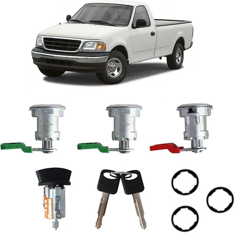 Ignition Switch Lock Cylinder Door Lock Cylinder for Explorer Sport Trac//F250/F350 LC6177 DL5885 3