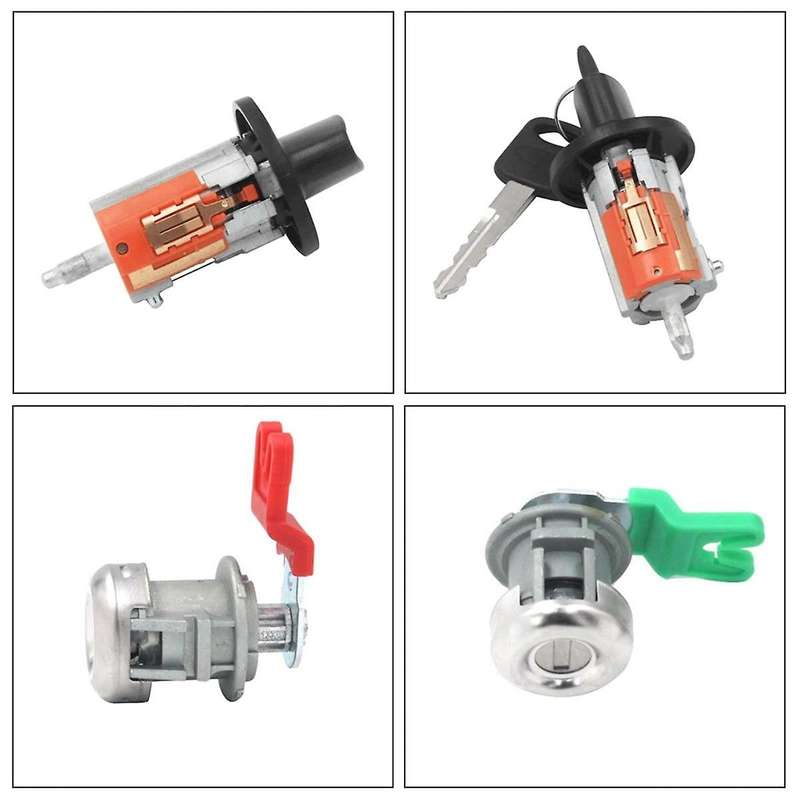 Ignition Switch Lock Cylinder Door Lock Cylinder for Explorer Sport Trac//F250/F350 LC6177 DL5885 3