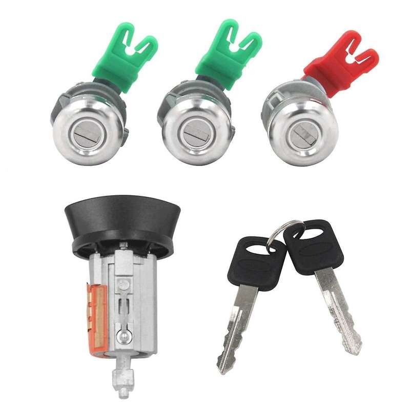 Ignition Switch Lock Cylinder Door Lock Cylinder for Explorer Sport Trac//F250/F350 LC6177 DL5885 3