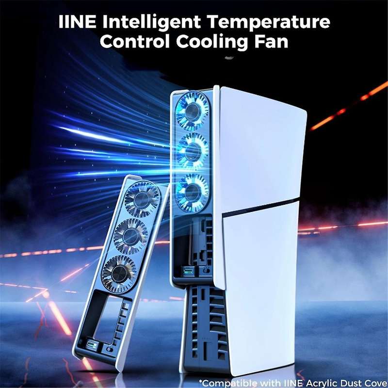 IINE Host Temperature-Controlled Cooling Fan for Slim Intelligent Cooling Fan with Light L960