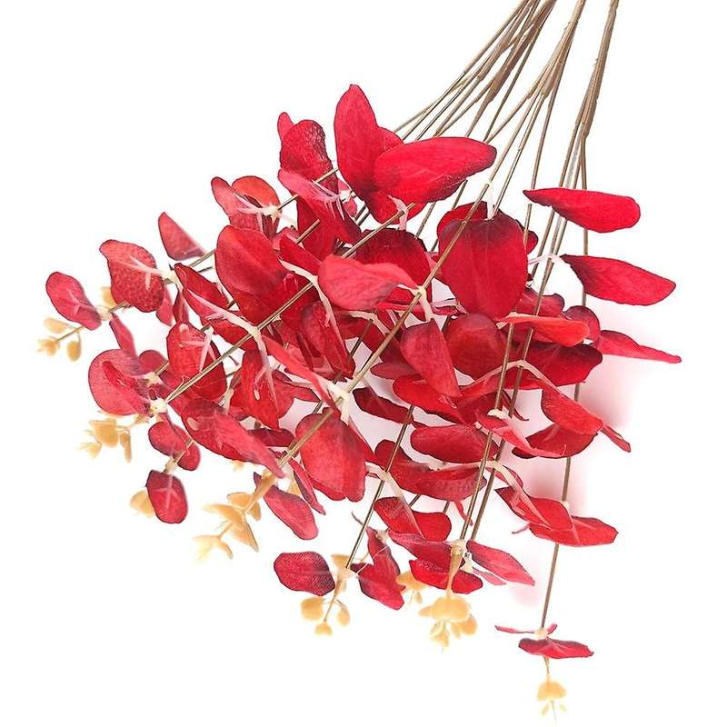 Imitation Eucalyptus Put Bundle Money Leaf Decoration Bouquet Home Office Farmhouse Wedding Table Ce