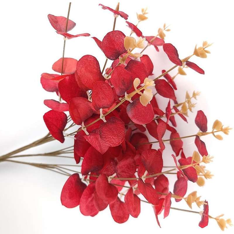 Imitation Eucalyptus Put Bundle Money Leaf Decoration Bouquet Home Office Farmhouse Wedding Table Ce