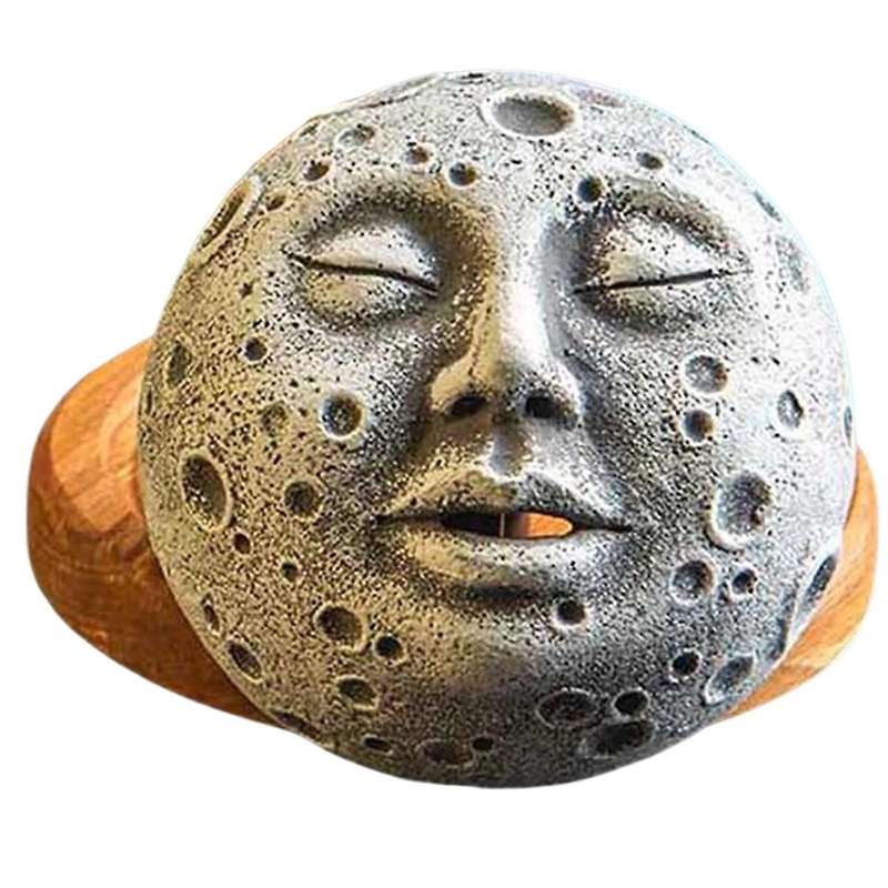 Incense Burner Moon Face, Incense Burner Decoration Moon Incense Holder for Home Decor Incense