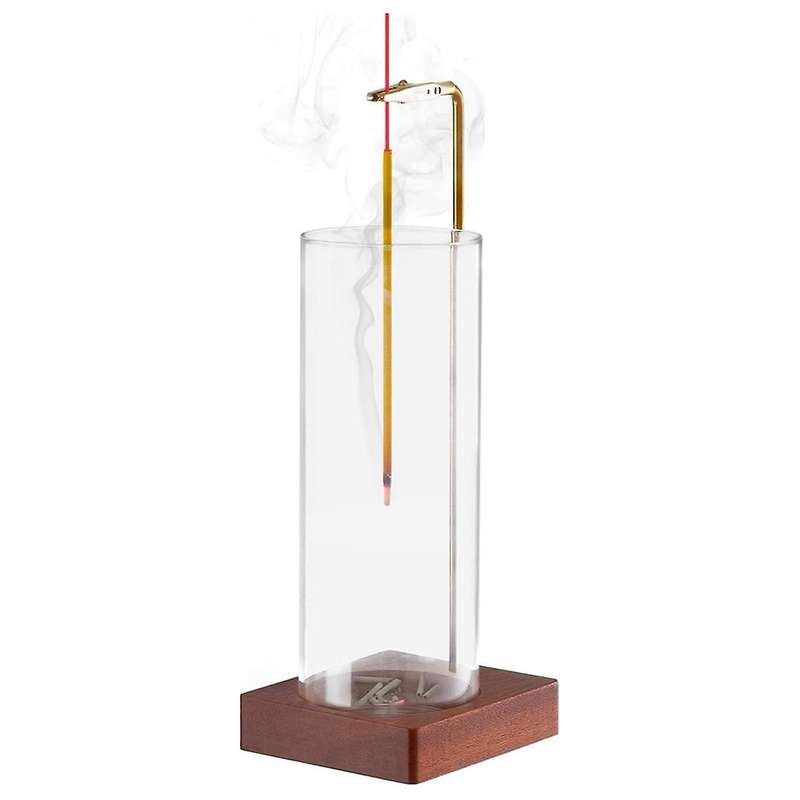 Incense Holder for Sticks, Insence-Stick Holder Ash Catcher with Removable Glass [Anti-Ash Flying],I