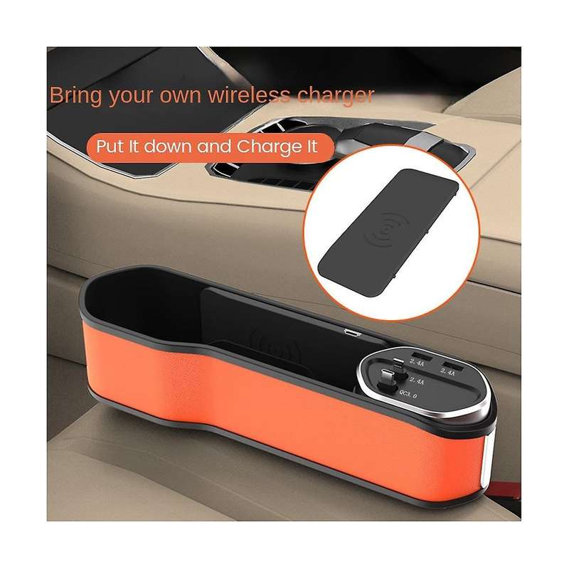 Includes Wireless Charger Car Crevice Organizer Car Multifunction Charger Car Charger Car Interiorc