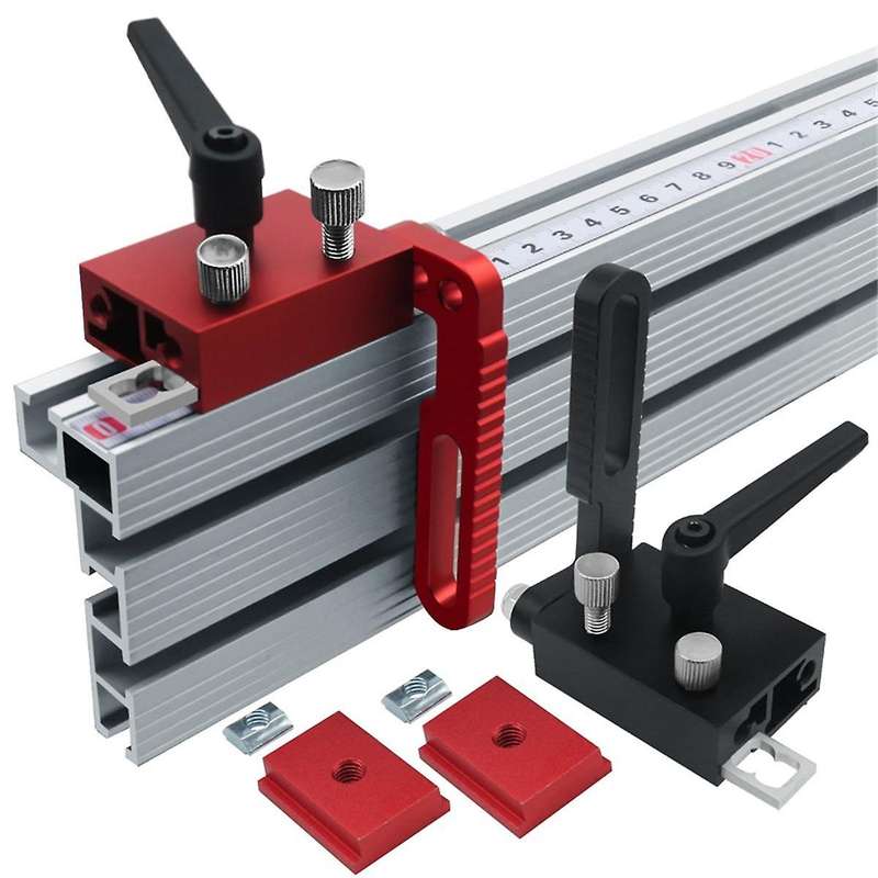Inclined Track Limiter Woodworking 75-type Push Platform Limiter Adjustable T-type Fence Turnover L
