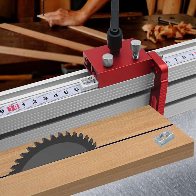 Inclined Track Limiter Woodworking 75-type Push Platform Limiter Adjustable T-type Fence Turnover L