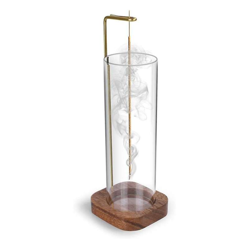 Incense Holder with Removable Glass Ash Catcher Mess Free Incense Burner Holder, Incense Stick Holde