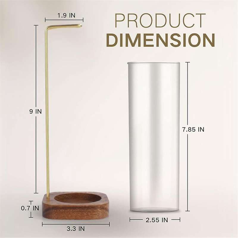Incense Holder with Removable Glass Ash Catcher Mess Free Incense Burner Holder, Incense Stick Holde