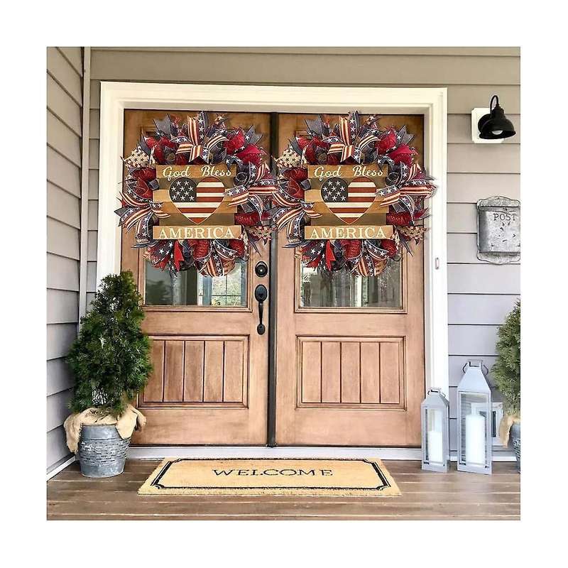 Independence Day Flag Ribbon Garland National Day Family Party Pendant Independence Day Garland Wrea