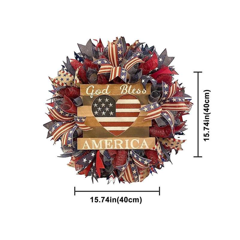 Independence Day Flag Ribbon Garland National Day Family Party Pendant Independence Day Garland Wrea