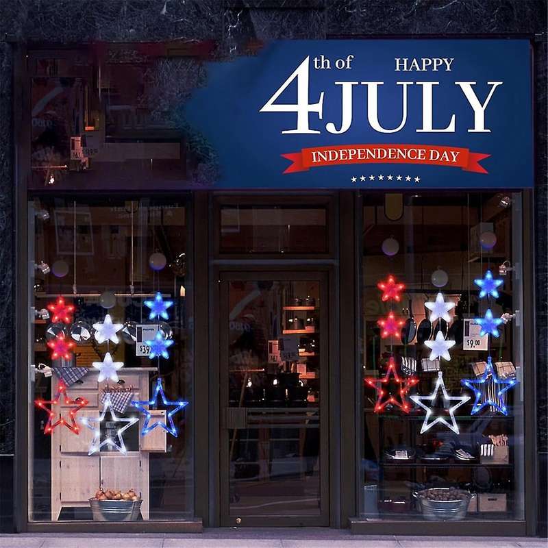 Independence Day LED Star String Lights American Indoor and Outdoor Scene Room Decoration Lights
