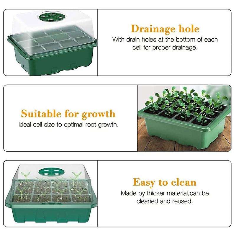 Indoor Greenhouse Cultivation Kit Greenhouse Seedling Tray Small Potted Plants with Gardening Tools