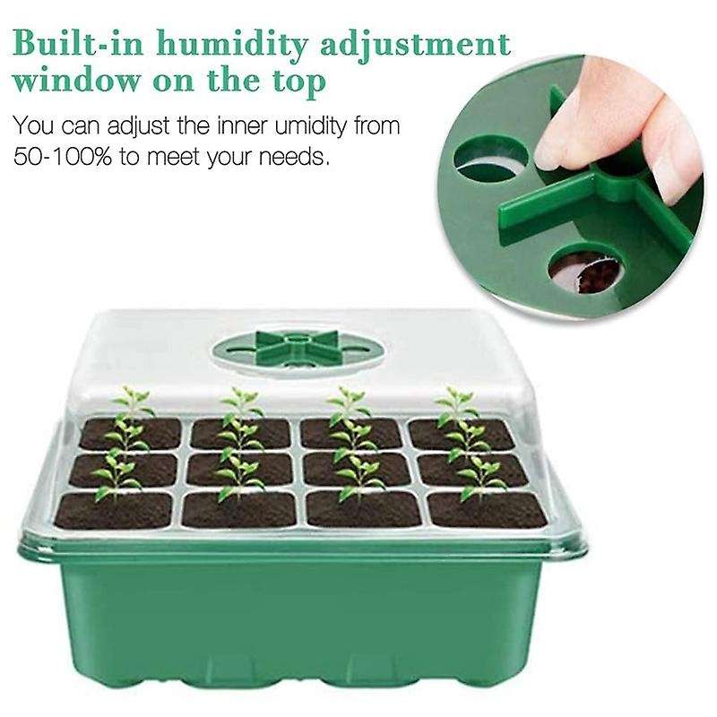 Indoor Greenhouse Cultivation Kit Greenhouse Seedling Tray Small Potted Plants with Gardening Tools
