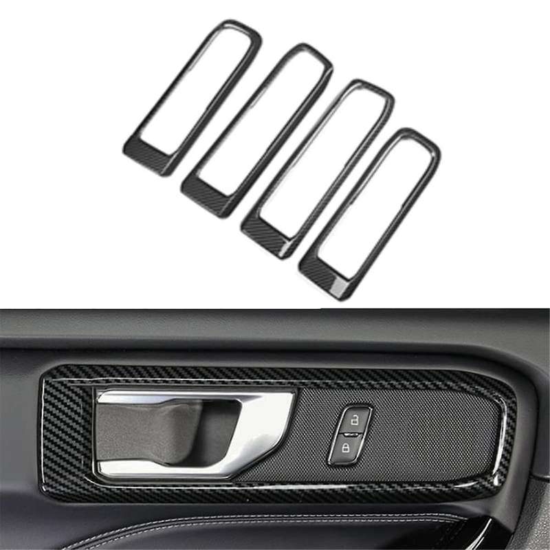 Indoor Handle Bowl Frame Trim Carbon Fiber for Explorer 2020-2023 Interior Accessories