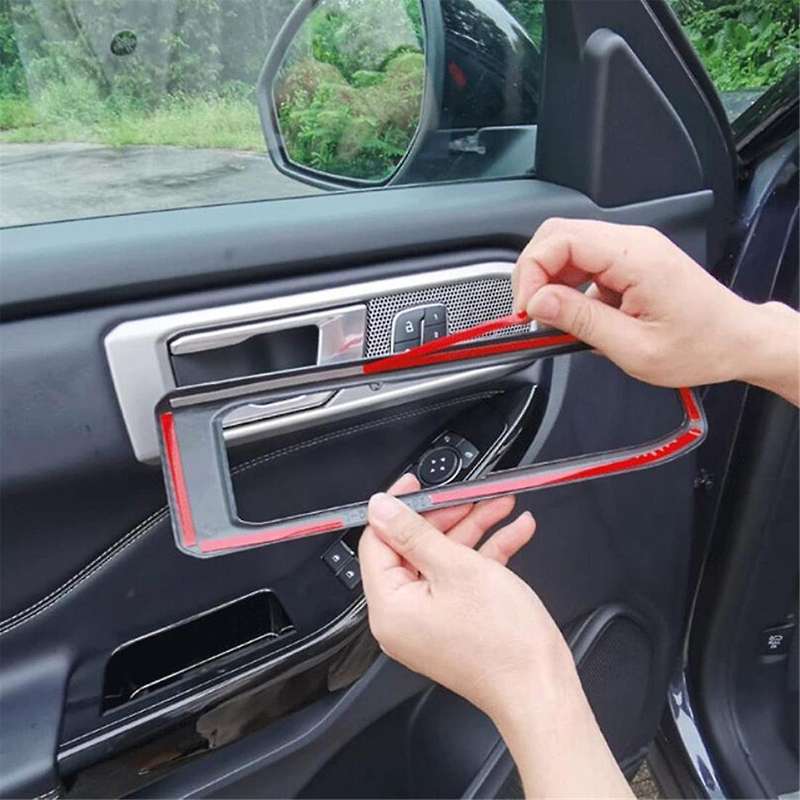 Indoor Handle Bowl Frame Trim Carbon Fiber for Explorer 2020-2023 Interior Accessories
