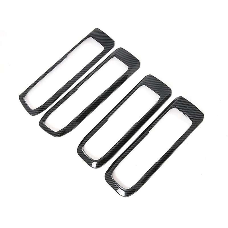 Indoor Handle Bowl Frame Trim Carbon Fiber for Explorer 2020-2023 Interior Accessories