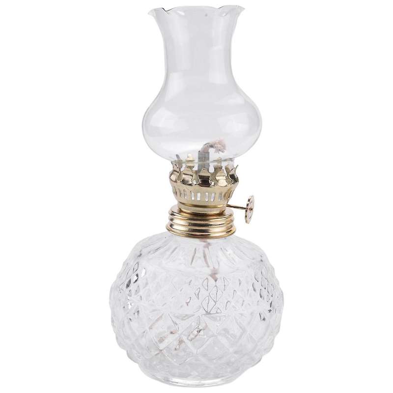 Indoor Oil Lamp,classic Oil Lamp with Clear Glass Lampshade,home Supplies