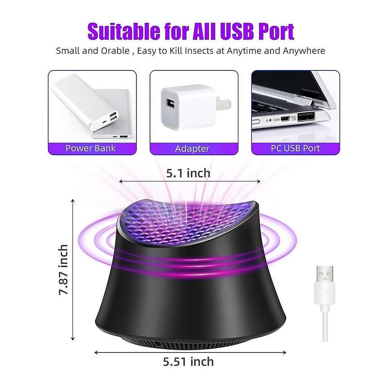 Indoor Insect Trap,Fruit Fly Trap Indoor for Home,Gnat Traps for House, Mosquito Traps,Zapper Fly Tr