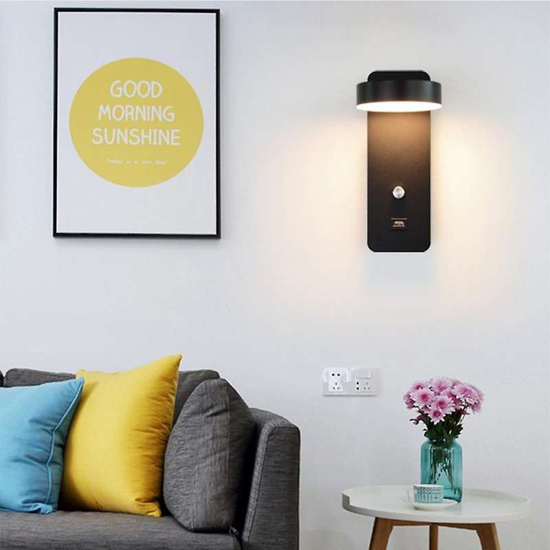 Indoor Led Wall Lamps 9W Dimming Wall Lamp with USB Charge Bedroom Living Room Nordic Modern Bedside