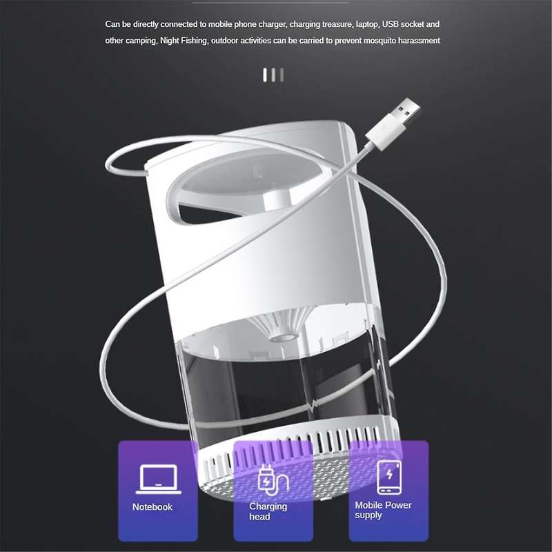 Indoor Mosquito Traps USB Electronic Mosquito Lamp Bulb,Fly Traps Patio Insects Mosquito Zapper for