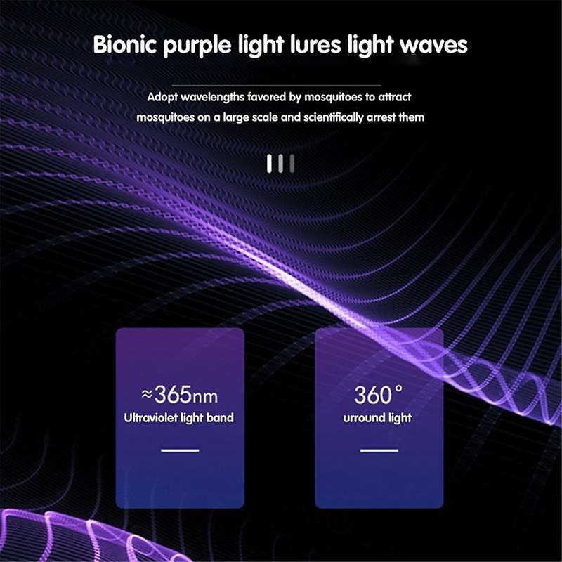 Indoor Mosquito Traps USB Electronic Mosquito Lamp Bulb,Fly Traps Patio Insects Mosquito Zapper for
