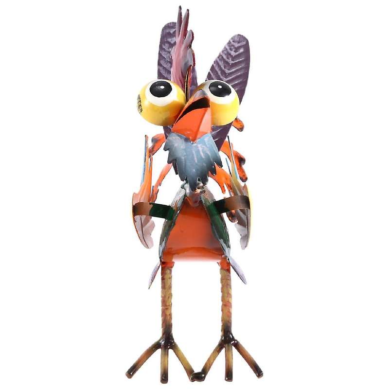 Indoor/outdoor Metal Rooster Yard Statue Decoration, Multicolor Rooster Statue