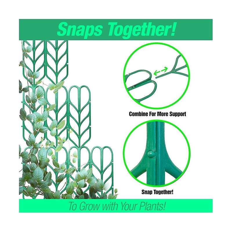 Indoor Plant Trellis, 5 Pack, Climbing Garden Leaf Shape Supports, for Climbing Stems Stalks & Vine