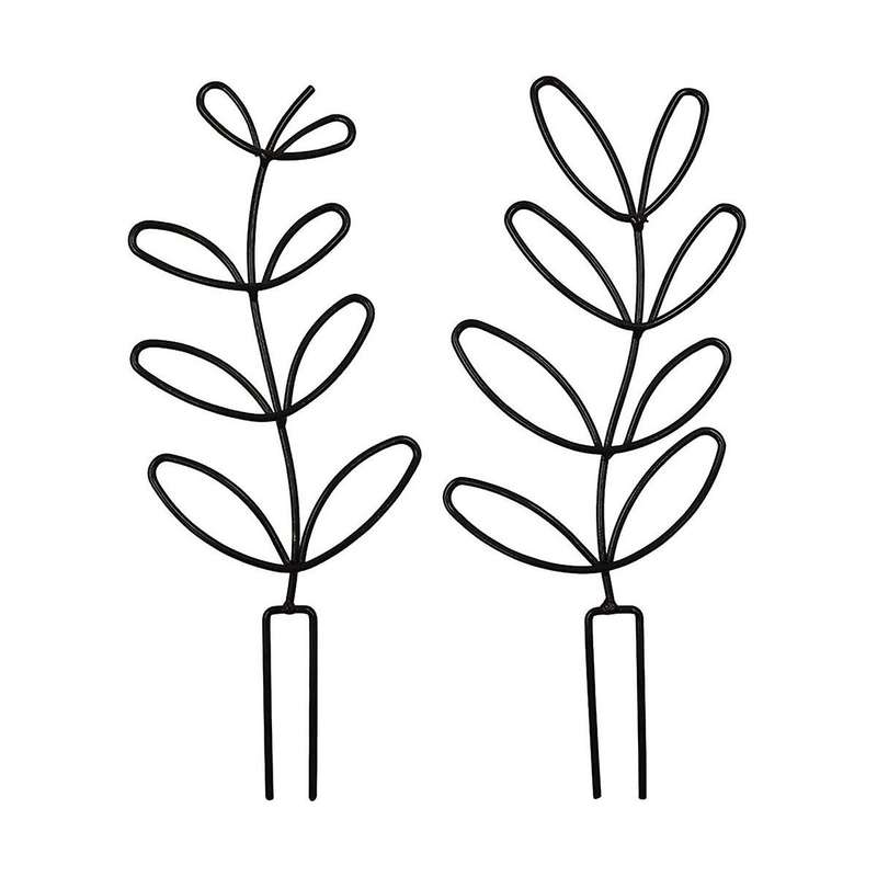 Indoor Plant Trellis,leaf Shape Garden Trellis for Climbing Plant, Small Metal Trellis for Potted P