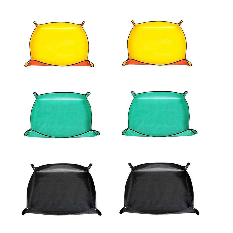 Indoor Plant Transplant Potting Soil Mess Control Waterproof Portable Succulent Repotting Tray Garde